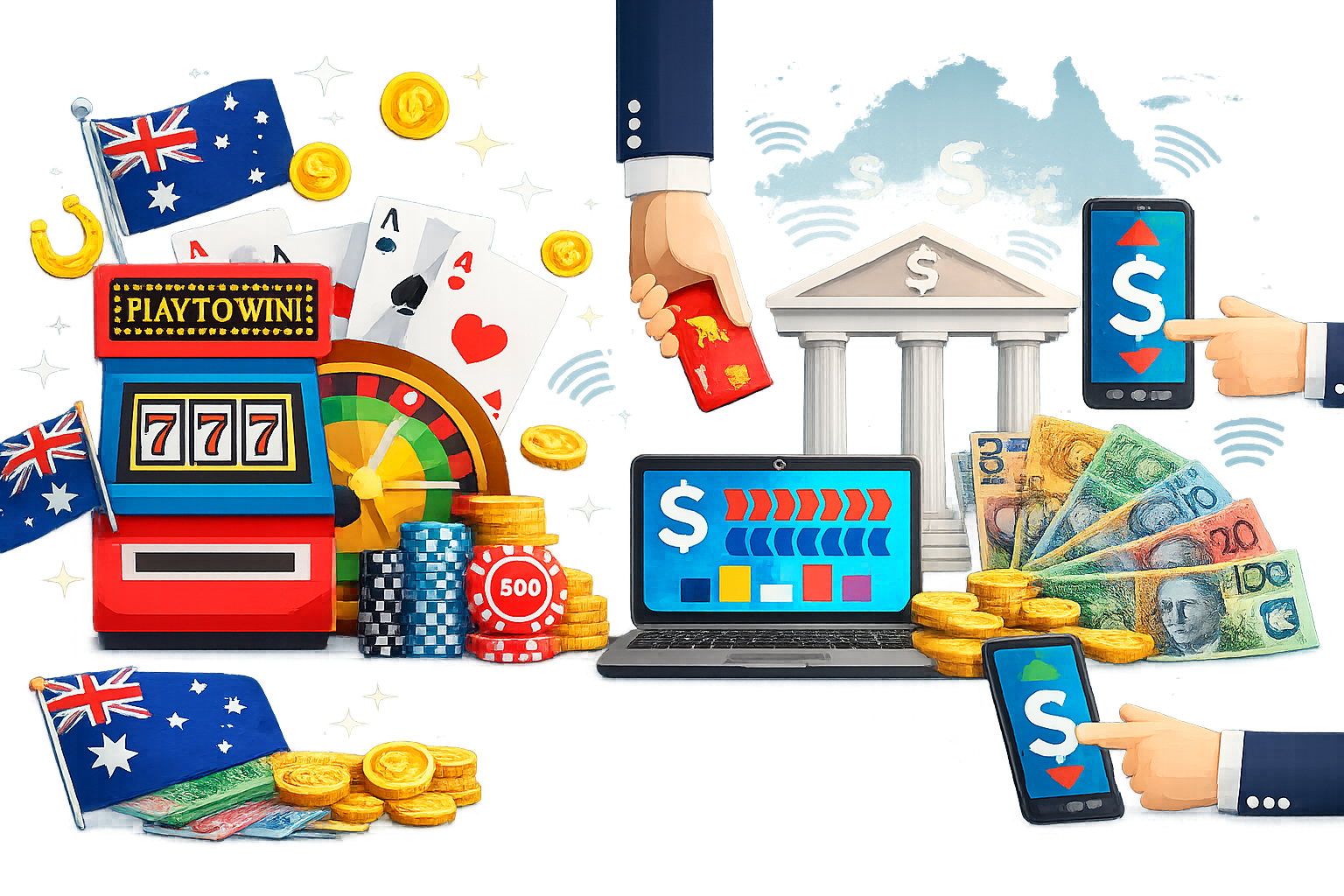 How Australians play at online casinos without credit cards